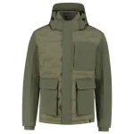 Chaqueta puffer TRICORP Puffer Rewear en poliéster reciclado, con membrana impermeable TPU, vista frontal disponible para personalizar con logotipo