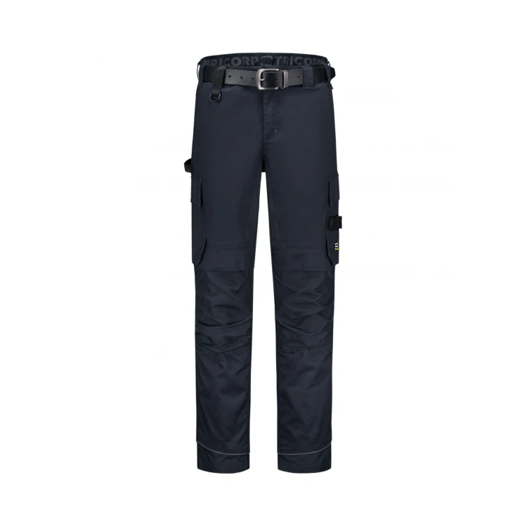 Pantalone da lavoro TRICORP Twill Cordura Stretch con tasche multiuso, vista frontale da personalizzare con logo