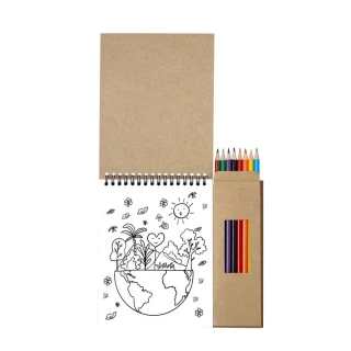 Set matite e quaderno ad anelli