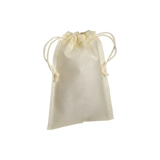 Sacchetto in TNT 80 g/m² con chiusura a strozzo 15×20 cm