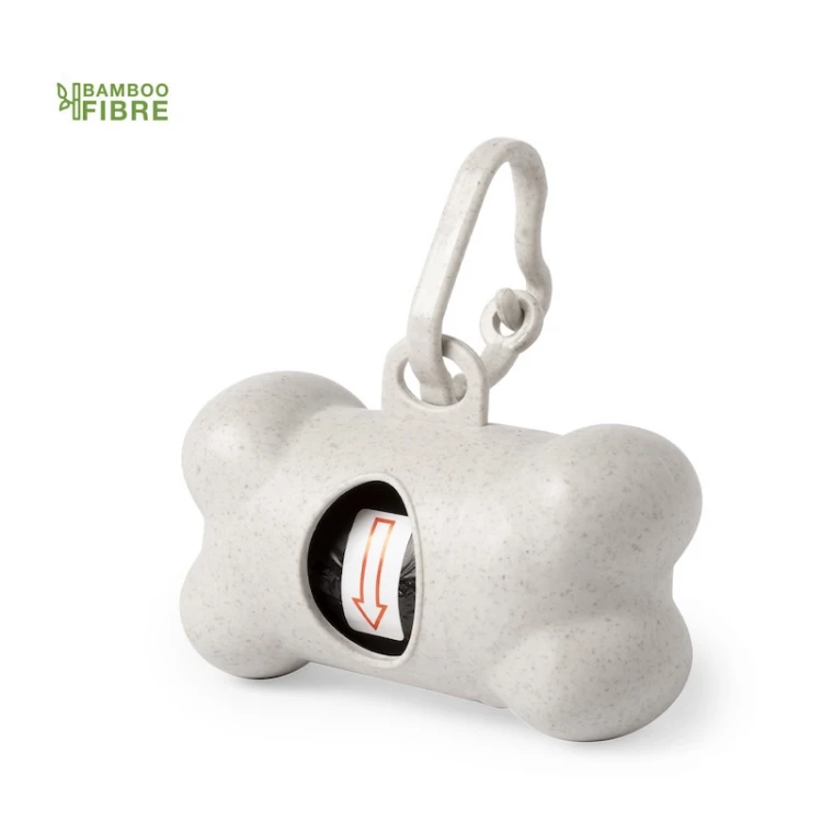 Porta sacchetti cane in fibra di bambù