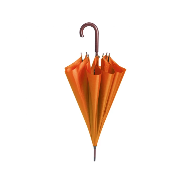 Ombrello con manico in legno