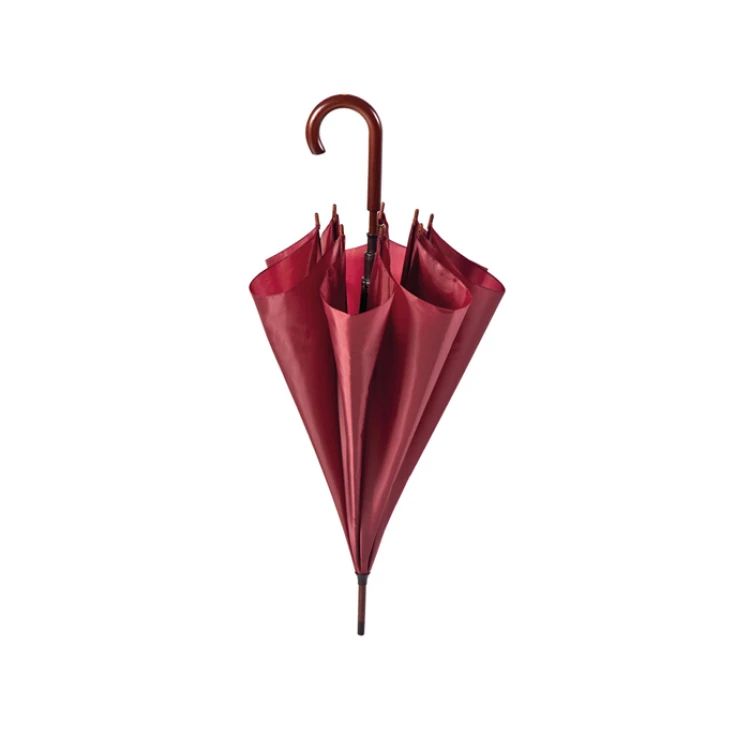 Ombrello con manico in legno