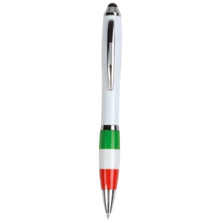 Penna a sfera tricolore con touch screen