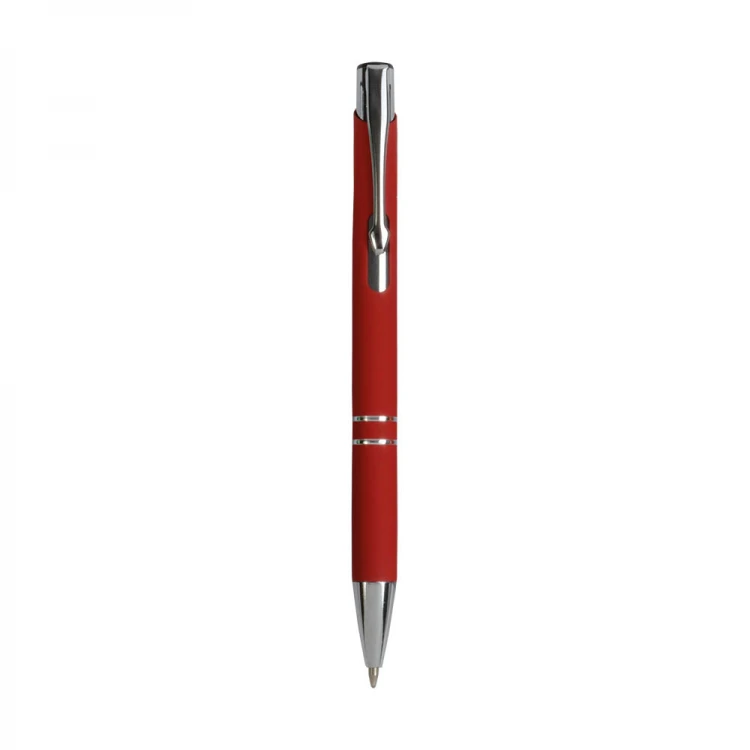 Penna a scatto in alluminio gommato