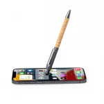Penna touch in alluminio e sughero