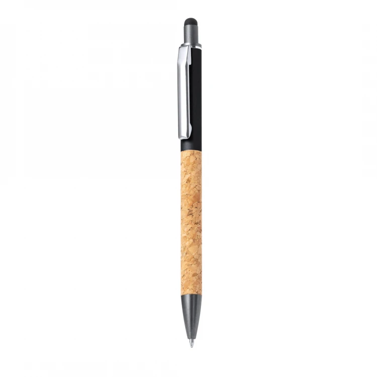 Penna touch in alluminio e sughero