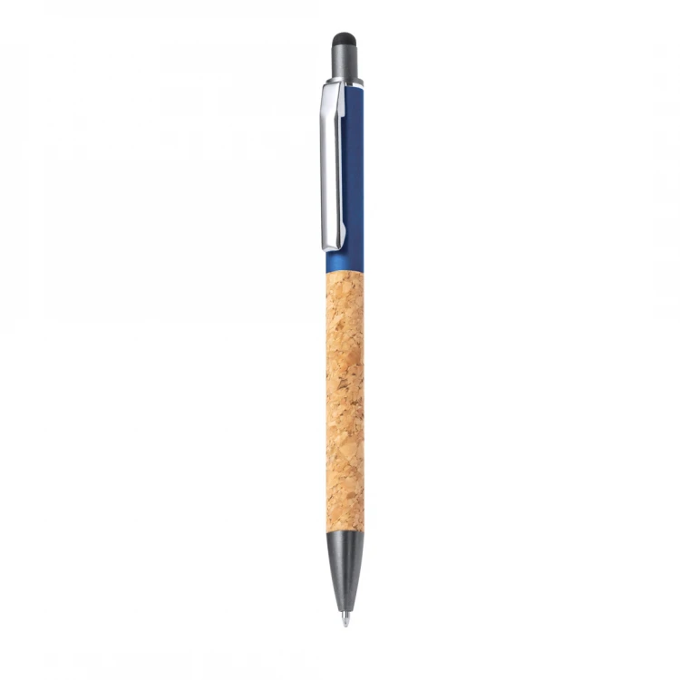 Penna touch in alluminio e sughero