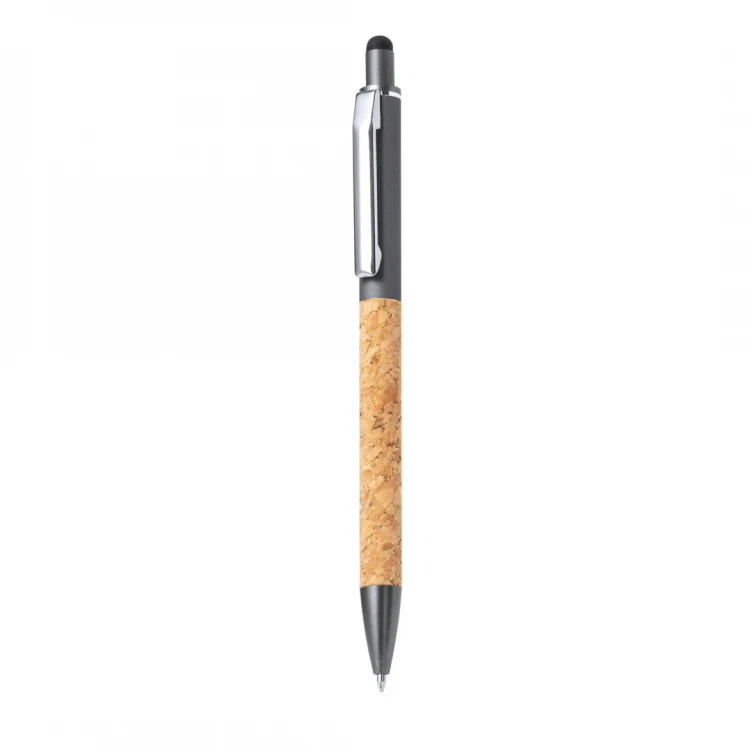 Penna touch in alluminio e sughero