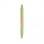 Penna in bambù e clip metallica