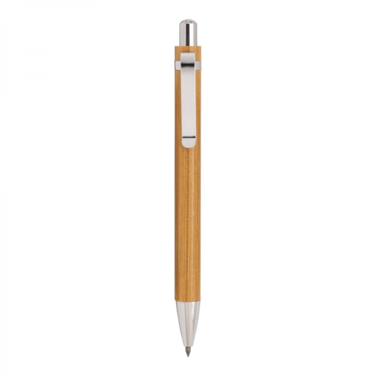 Matita bambù clip metallo