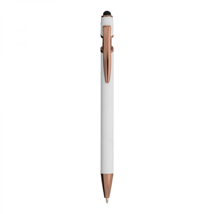 Penna a sfera in alluminio gommato