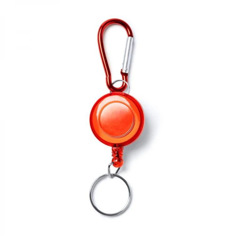 Portachiavi con moschettone retraibile