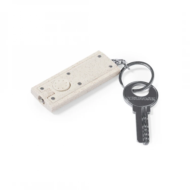 Portachiavi torcia in fibra di grano