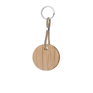 Portachiavi rotondo in legno