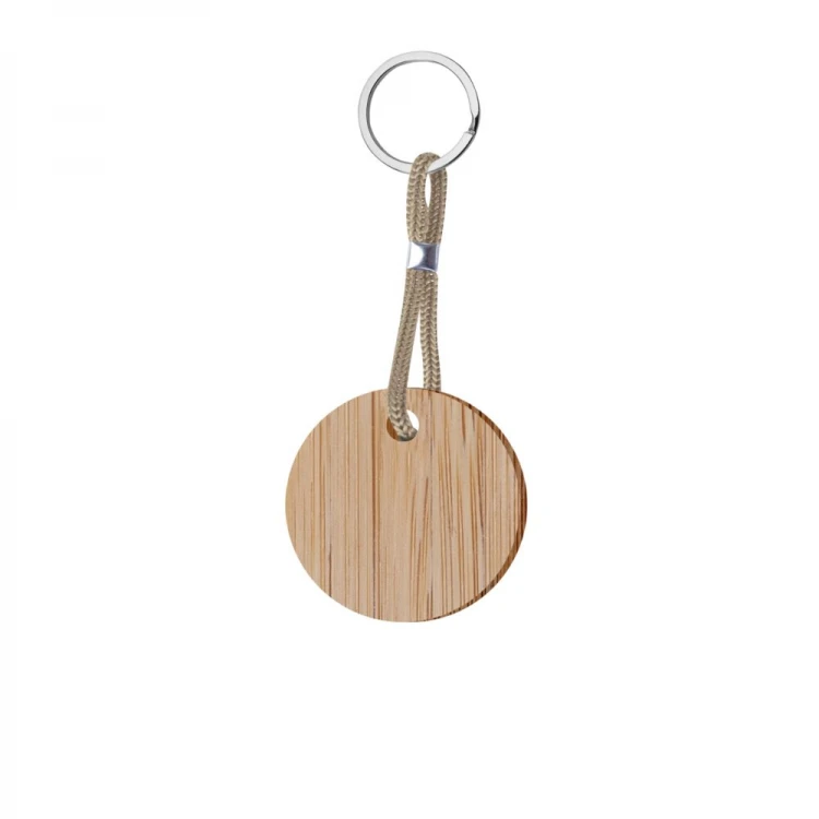 Portachiavi rotondo in legno