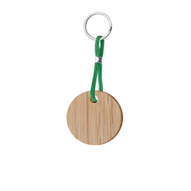 Portachiavi rotondo in legno