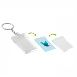 Portachiavi con struttura in plastica trasparente