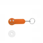 Gadget portachiavi con gettone e smile