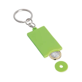 Portachiavi con gettone estraibile