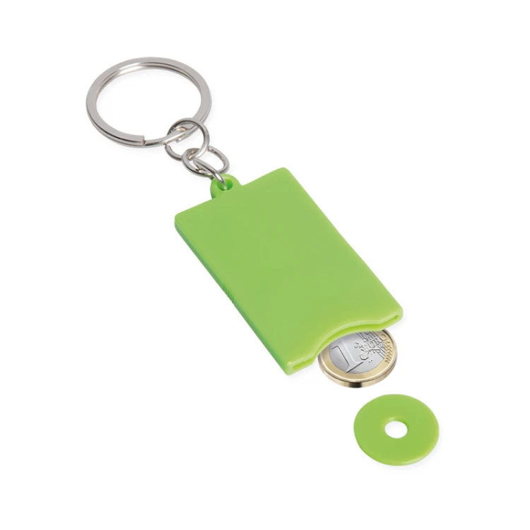 Portachiavi con gettone estraibile