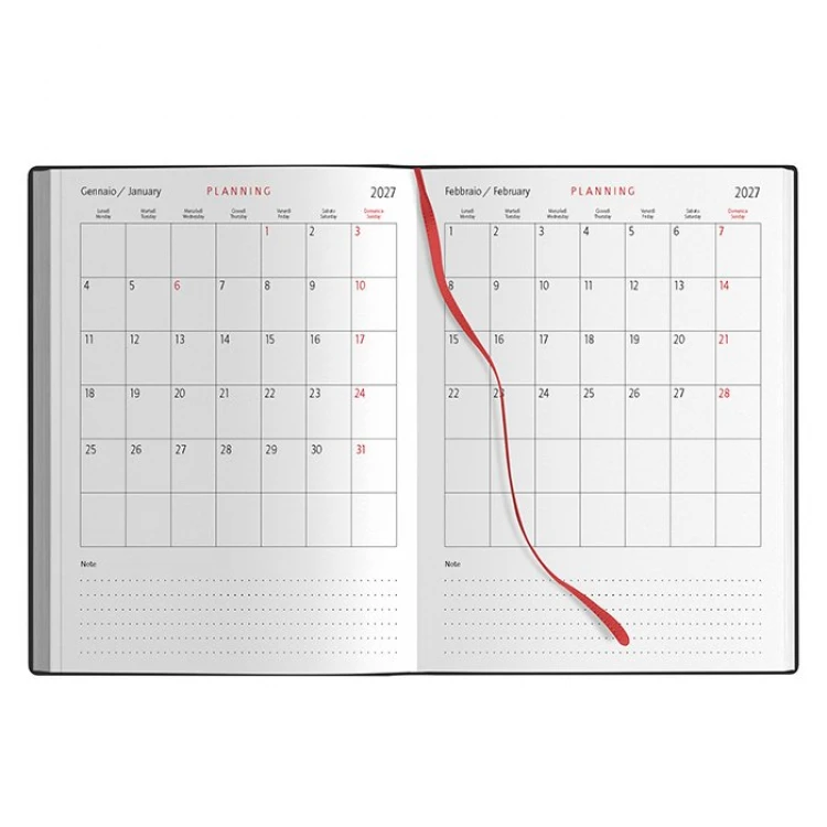 Agenda giornaliera Printflex in poliuretano termovirante da personalizzare con logo aziendale