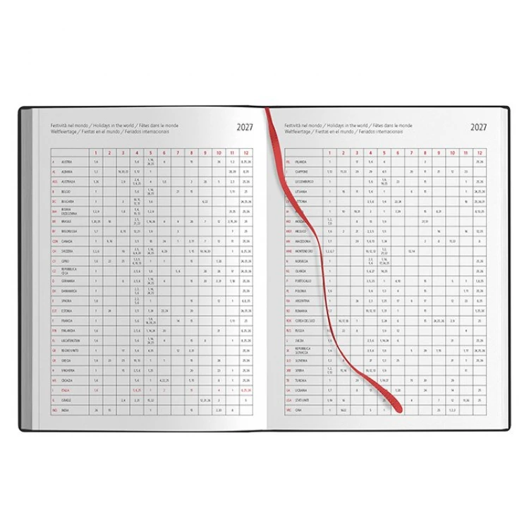Agenda giornaliera Printflex in poliuretano termovirante da personalizzare con logo aziendale
