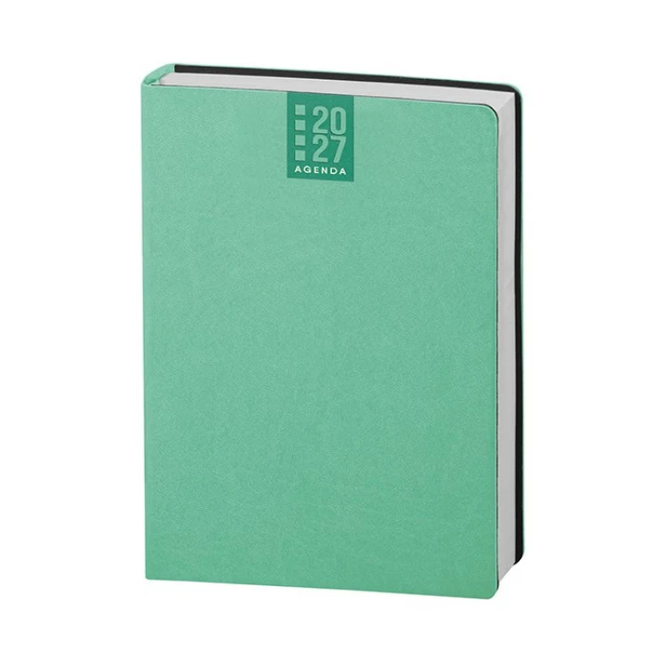 Agenda Printflex giornaliera 15x21 cm chiusa in poliuretano termovirante da personalizzare con logo