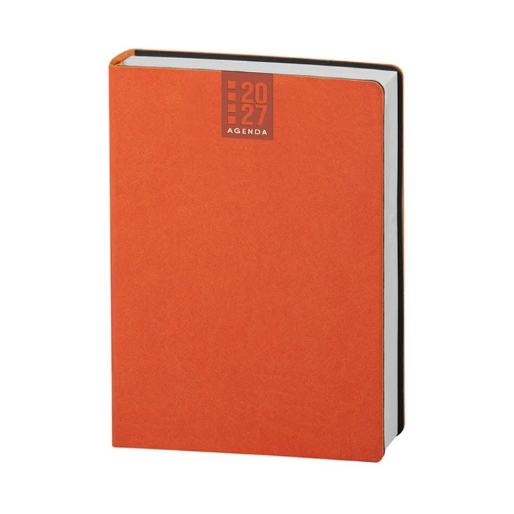 Agenda Printflex giornaliera 15x21 cm chiusa in poliuretano termovirante da personalizzare con logo