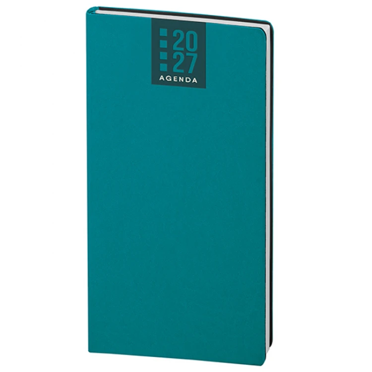 Agenda settimanale PRINTFLEX in poliuretano termovirante chiusa, formato tascabile 8x15 cm
