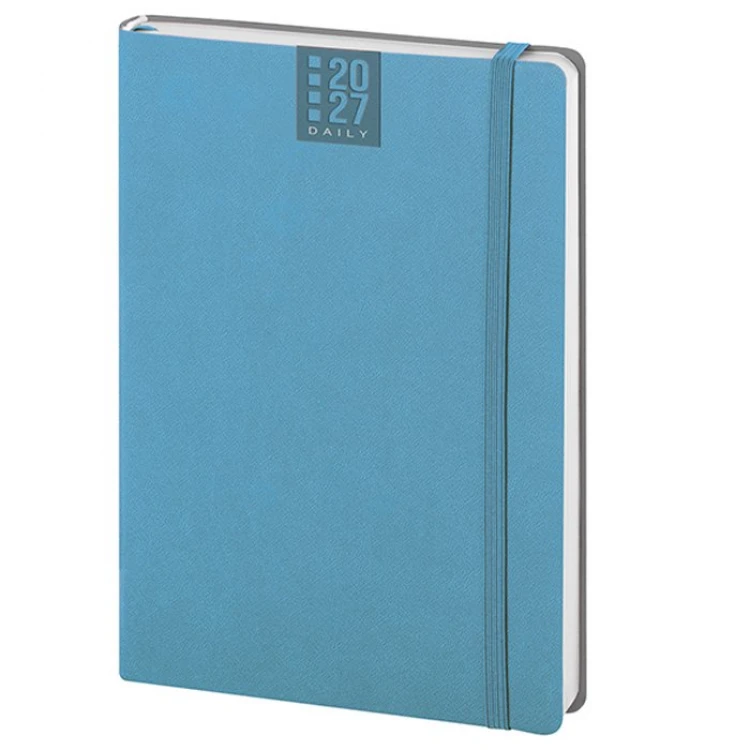 Agenda bigiornaliera Flex Daily con copertina flessibile in poliuretano termovirante, formato chiuso 14x21 cm