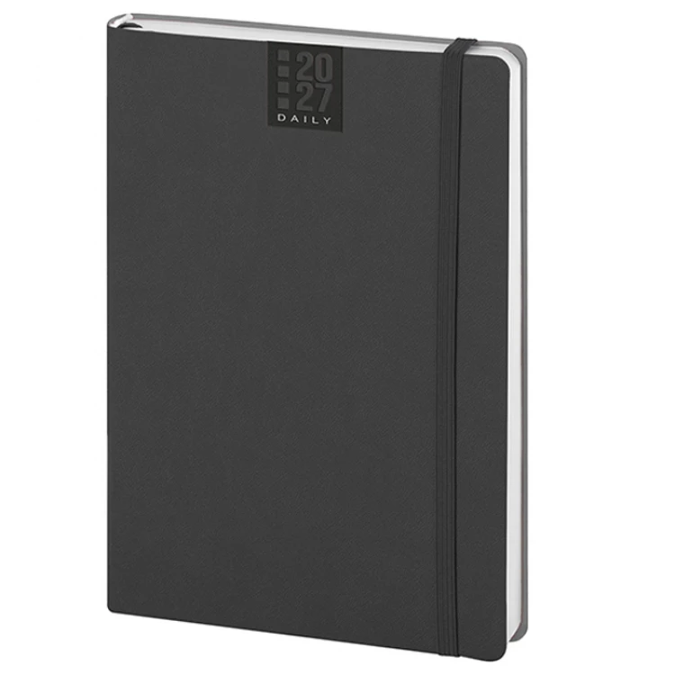 Agenda bigiornaliera Flex Daily con copertina flessibile in poliuretano termovirante, formato chiuso 14x21 cm