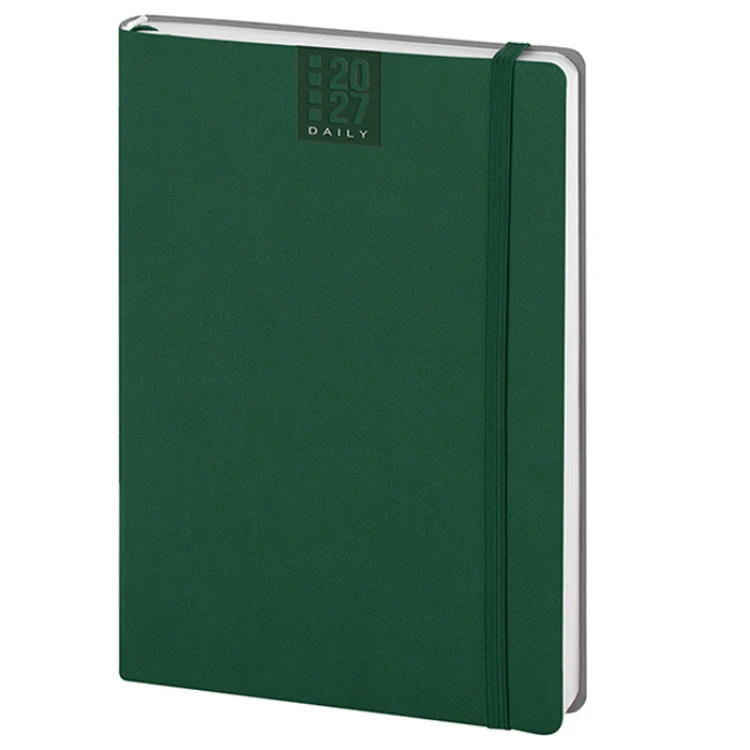 Agenda bigiornaliera Flex Daily con copertina flessibile in poliuretano termovirante, formato chiuso 14x21 cm