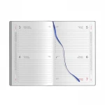Agenda bigiornaliera Flex Daily con copertina flessibile in poliuretano termovirante, formato chiuso 14x21 cm