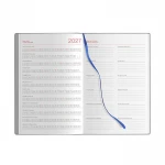 Agenda bigiornaliera Flex Daily con copertina flessibile in poliuretano termovirante, formato chiuso 14x21 cm