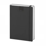 Agenda giornaliera Flex Daily chiusa con copertina flessibile marrone da personalizzare con logo