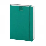 Agenda giornaliera Flex Daily chiusa con copertina flessibile marrone da personalizzare con logo