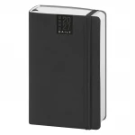 Agenda giornaliera Flex Daily chiusa con elastico, formato 9x14 cm, in poliuretano termovirante da personalizzare con logo