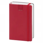 Agenda giornaliera Flex Daily chiusa con elastico, formato 9x14 cm, in poliuretano termovirante da personalizzare con logo