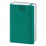 Agenda giornaliera Flex Daily chiusa con elastico, formato 9x14 cm, in poliuretano termovirante da personalizzare con logo