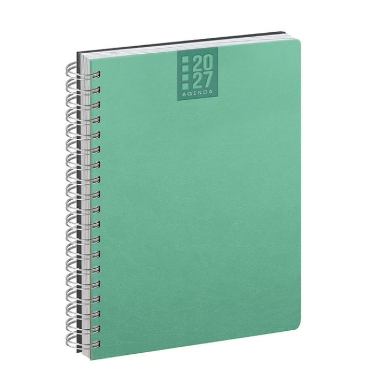 Agenda giornaliera Spiral Printflex chiusa in formato 15x21 cm da personalizzare con logo