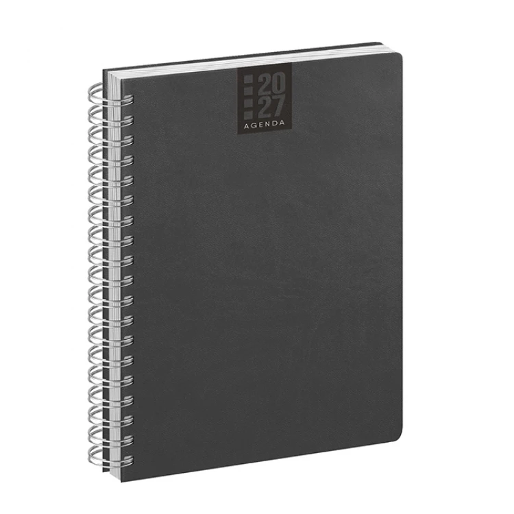 Agenda giornaliera Spiral Printflex chiusa in formato 15x21 cm da personalizzare con logo