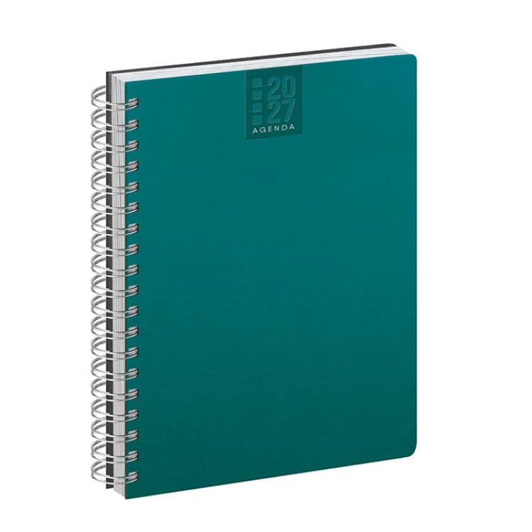 Agenda giornaliera Spiral Printflex chiusa in formato 15x21 cm da personalizzare con logo