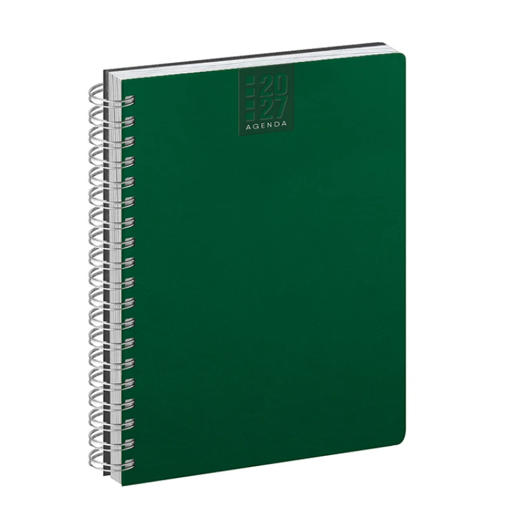 Agenda giornaliera Spiral Printflex chiusa in formato 15x21 cm da personalizzare con logo