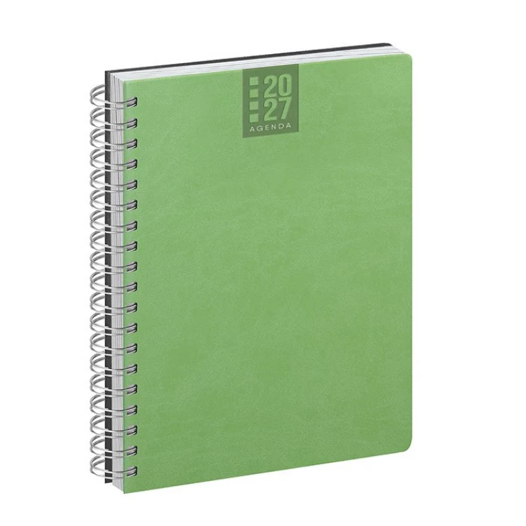 Agenda giornaliera Spiral Printflex chiusa in formato 15x21 cm da personalizzare con logo