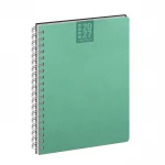 Agenda settimanale Spiral Printflex chiusa, formato 17x24 cm, copertina in carta bianca da personalizzare con logo azienda