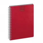 Agenda settimanale Spiral Printflex chiusa, formato 17x24 cm, copertina in carta bianca da personalizzare con logo azienda