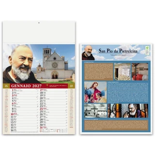 Calendario da parete San Pio