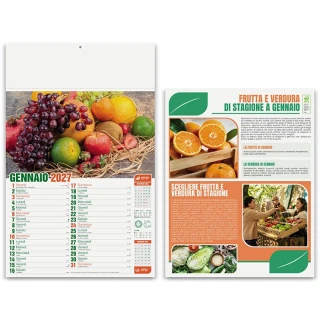 Calendario da parete frutta e verdura 