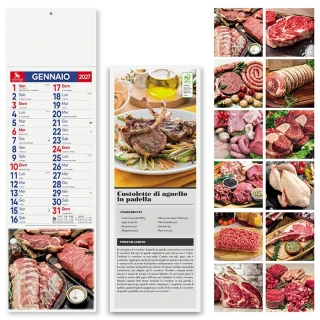 Wandkalender Silhouette Fleisch